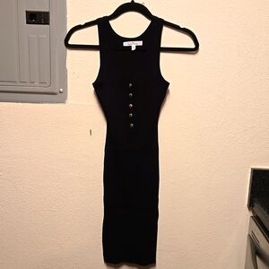 EUC, LOVE TREE Women's Ribbed Mini Sleeveless Dress, Black color, Size Sm…